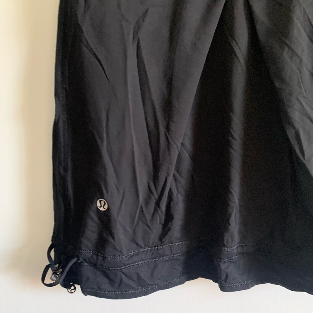Lululemon Athletica Run: Ta Ta Topper Black/Pretty Palm Angel Wing Tank size 6 - Picture 14 of 15